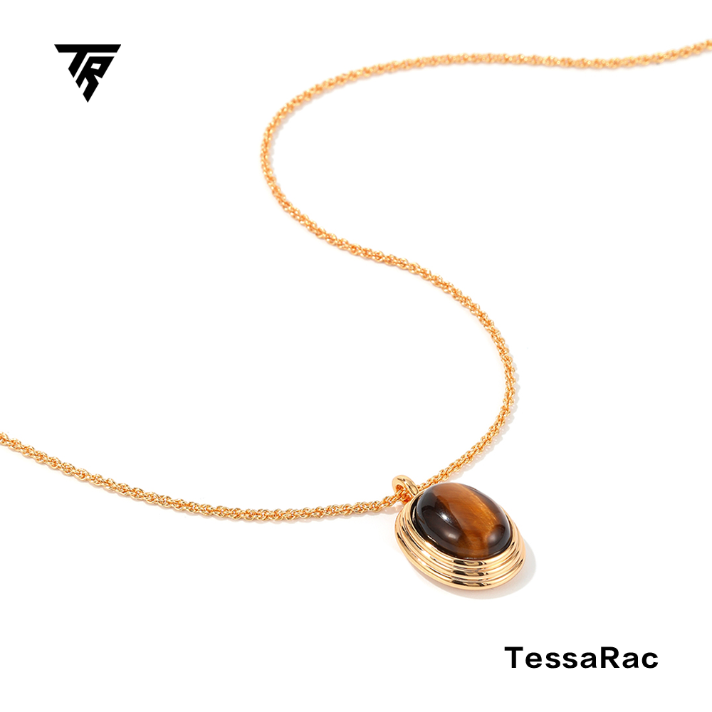 TESSARAC Amber Cat's Eye Pendant TR012 Test