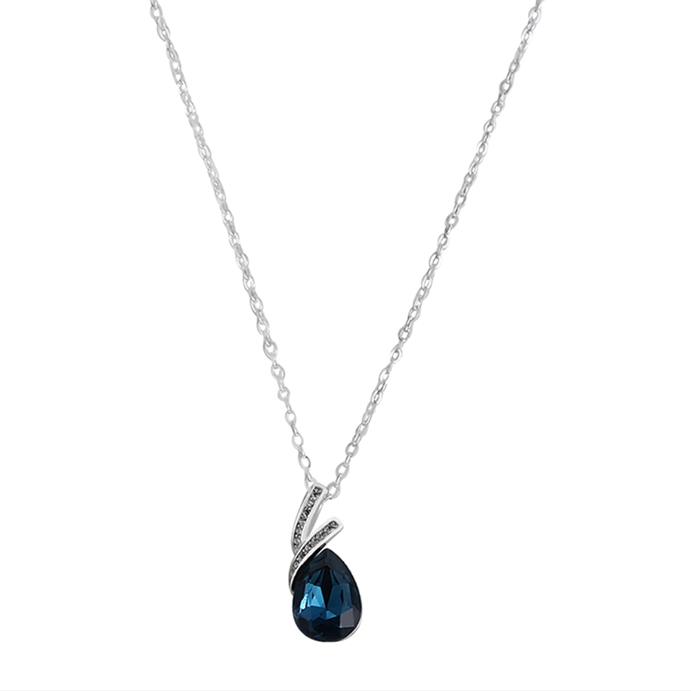 TESSARAC Austrian Crystal Collarbone Necklace Luxury TR002
