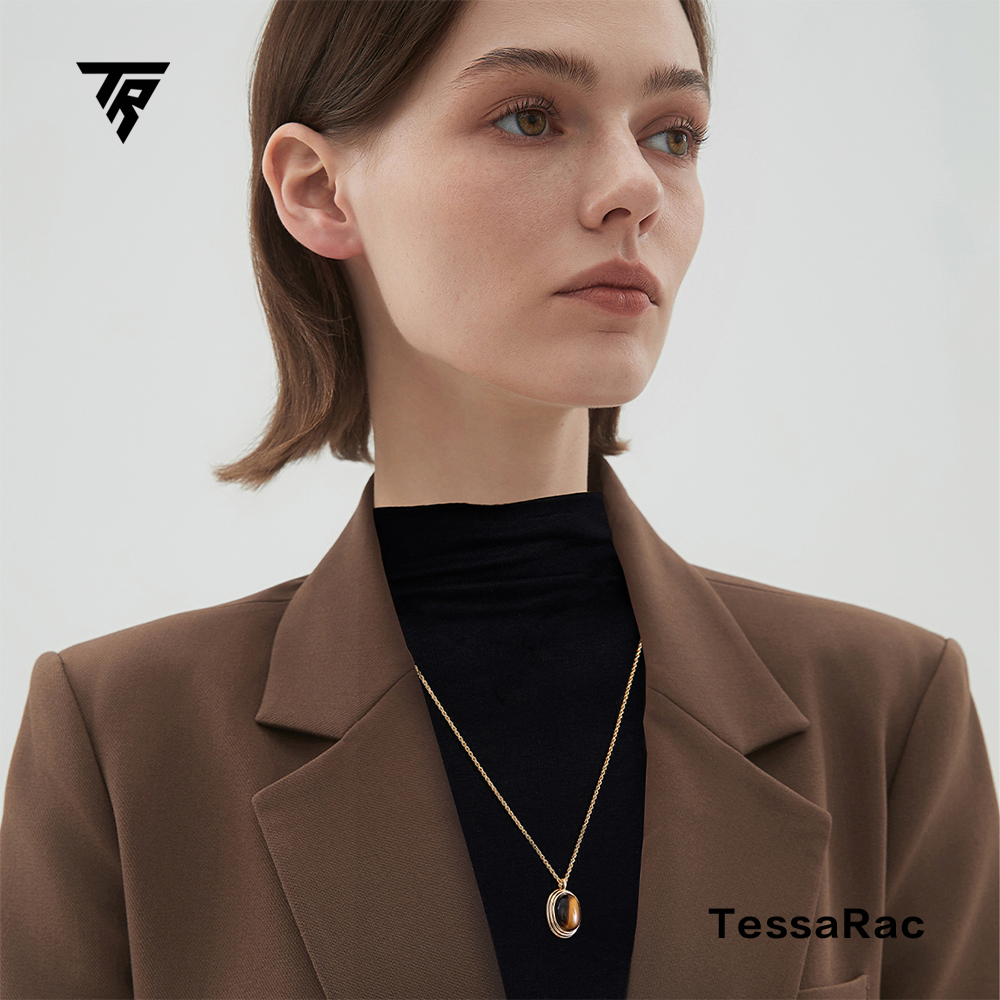 TESSARAC Amber Cat's Eye Pendant TR012 Test