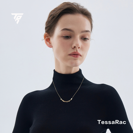 TESSARAC Small square fashion necklace TR011