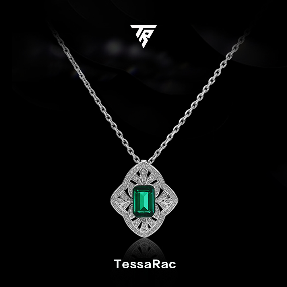 TESSARAC Zambian classical element diamond necklace TR008