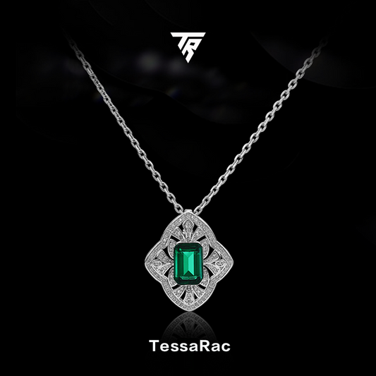 TESSARAC Zambian classical element diamond necklace TR008