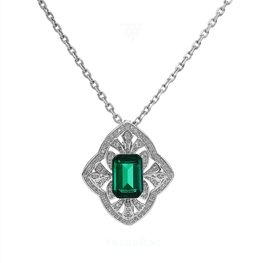 TESSARAC Zambian classical element diamond necklace TR008
