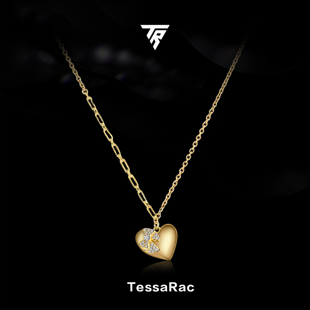 TESSARAC Diamond Sweetheart Necklace Original Design TR004