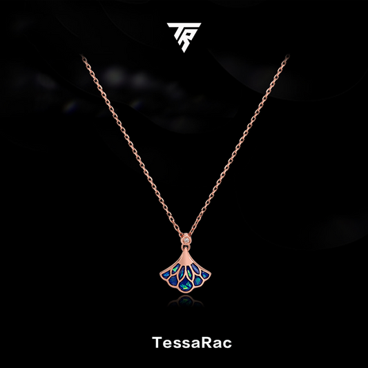 TESSARAC Mermaid Tail Diamond Necklace Original Design Luxury 005